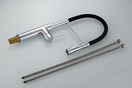 Robinet d'évier en laiton chromé au design architectural épuré - 7