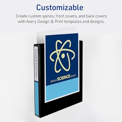Avery Heavy-Duty View 3 Ring Binder, 1 One Touch EZD Rings, 275-Sheet Capacity, 1.4 Inch Wide Spine, Great for Home, School Supplies, Office, or Organization Needs, 1 White Binder (79199)