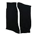 YUN Men's Natural Pure 100% Wool Traditional Crew Warmer Boot Winter Socks (Black, 6)