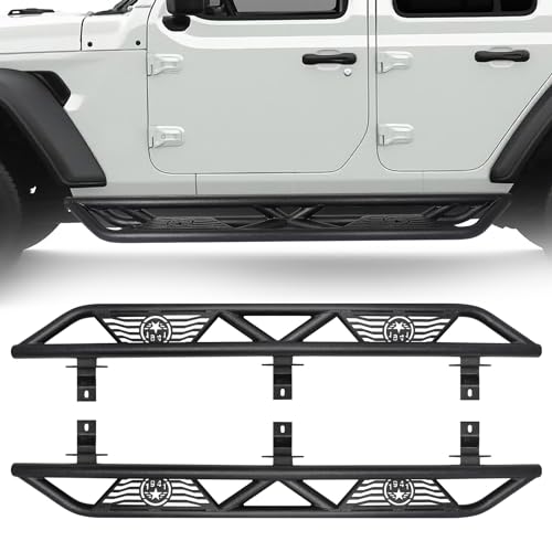 Estribos laterales para Jeep Wrangler JL 2018-2024 acero inoxidable miniatura 1