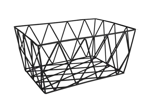 Kleine Wolke Korb Slack, Farbe: Schwarz, Material: Metall, Größe: Länge 19 cm, Breite 28 cm, Höhe 12 cm