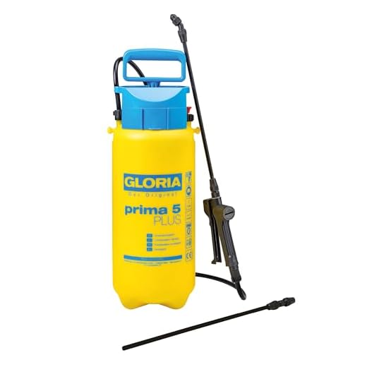 Pulvérisateur à pression GLORIA Prima 5 Plus, 5L, compatible produits acides