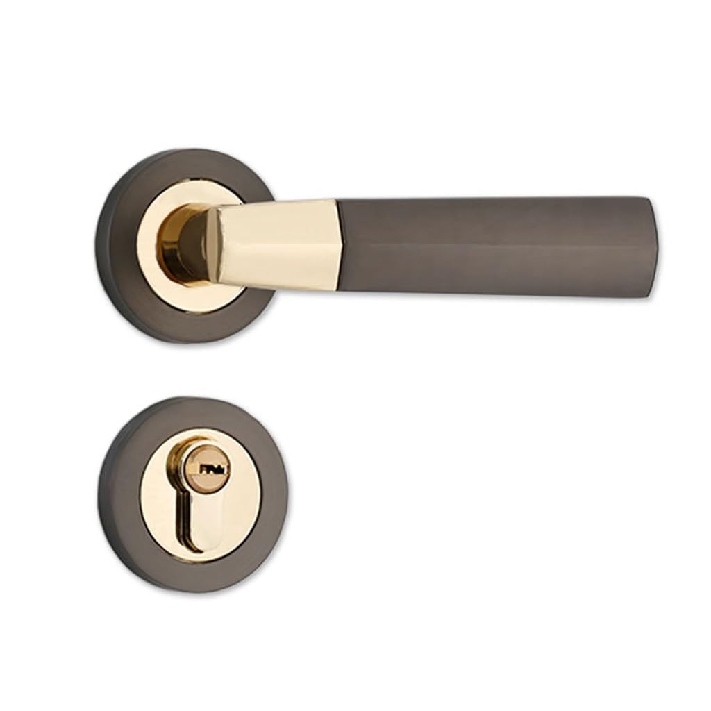 Cerradura de manija dividida silenciosa y alta precisión para puertas interiores de madera