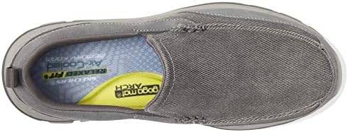Skechers USA Men's Men's Palmero-Matthis Moc Toe Canvas Slip On, Char, 11.5 | Image 1