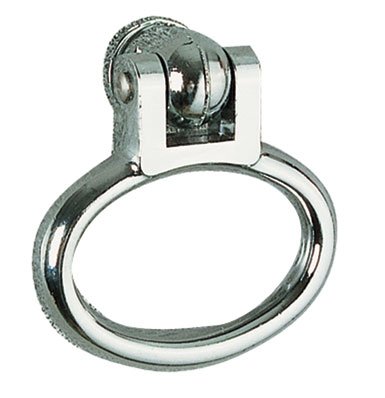 Générique - Ensemble de 2 poignees de porte anneau chromee - Finition.Chromé -