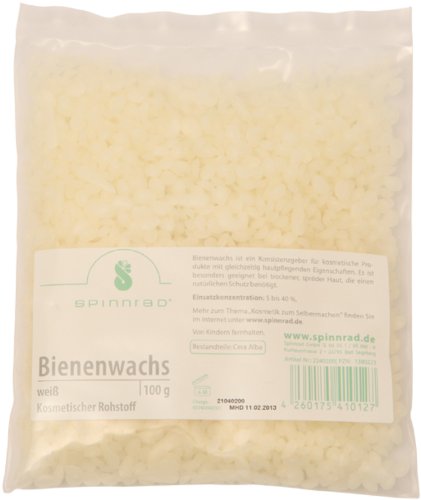 Preisvergleich Produktbild Spinnrad Bienenwachs weiß 100 g