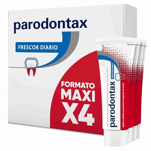Parodontax Pasta de Dientes Ayuda a Tener y Prevenir el Sangrado de Encías, Frescor Diario, Pack de 4 x 75 ml