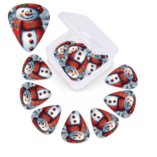 Red Snowman Scraf �M�^�[�s�b�N 12�� - 3�̈قȂ�����̃x�[�X�s�b�N �I�[�K�i�C�U�[�{�b�N�X�t�� ���ۃA�[�g �s�N�`���[ �G���L�M�^�[�p�v���N�g���� �E�N�����t�� 0.46mm 0.71mm 0.96mm