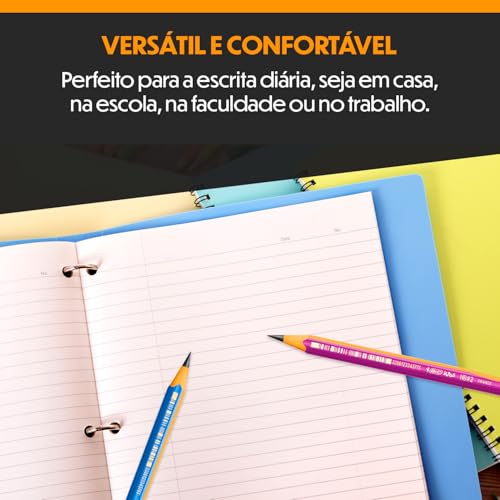 Lápis Preto Jumbo Nº 2HB Triangular, BIC Evolution KIDS, 902494, 3 Unidades, Cores Sortidas, Resiste