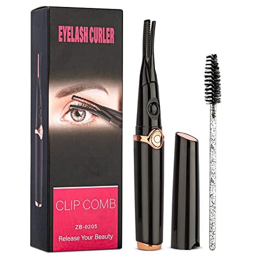 AYASAL Heated Eyelash Curlers, 3 Temperature Modes Heated Eyelash Curler, 48 Hours Long Lasting, Premium Heated Eyelash Curler for Women, Clip-Type Electric Rechargeable Heated Eyelash Curler.