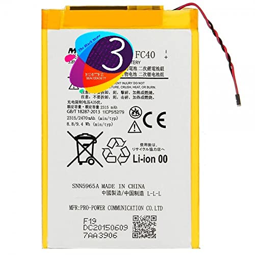 Image of Original FC40 Lithium-ion for Motorola Moto G3, G 3rd Generation, G Turbo (2470mAh) with 90 Days Warranty