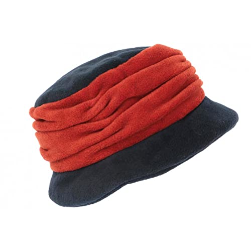Béret bonnet femme bleu Lylya en polaire déperlante taille unique