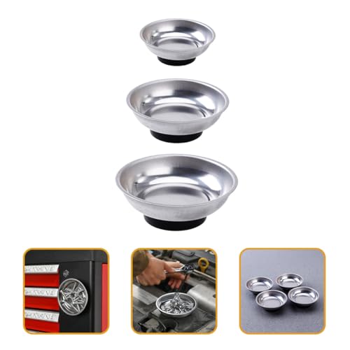 Bandeja magnética para herramientas SHINEOFI de acero inoxidable 3 unids 7