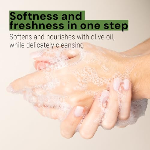 Image of Panier des Sens Olive Oil Liquid Hand Soap, 16.9 fl oz | Premium French Liquid Hand Soap | Savon de Marseille Soap | 97% Natural Ingredients | Gentle Daily Cleansing