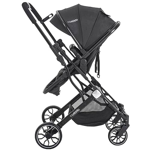 Carrinho de Bebê Zig Zag Preto - Kiddo