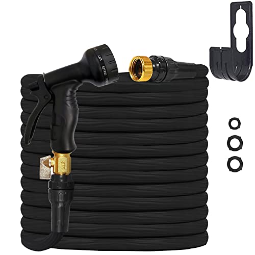 Garden Hose 100Ft Water Hose,Expandable Garden Hose With 10-Function Nozzle Sprayer, Lightweight And Flexible Hose With 3/4" Solid Brass Fittings, High Strength, Easy Store #TOP17