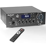 Sunbuck Home Audio Amplifier Bluetooth 5.0 Stereo Receiver, 280 Watt 2 Channel Mini Hi-Fi Class D...