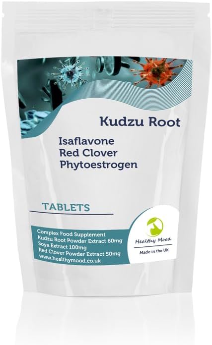 Kudzu Root & SOYA Isoflavone 180 Tablets – Natural Phytoestrogen Complex for Menopause Support, Hormonal Balance, and Bone Health