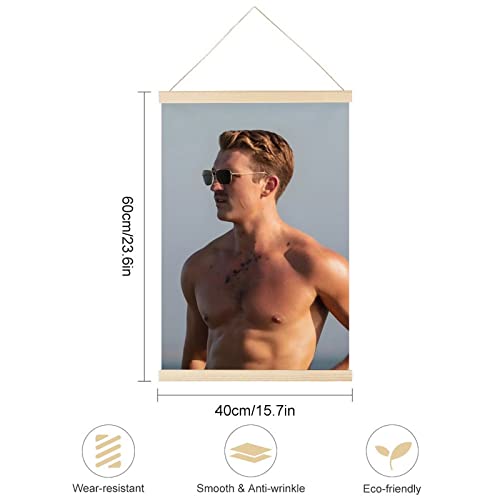 Beciga 16X24 Inch Miles Star Teller Scroll With Magnetic Poster Hanger, Magnetic Poster Frame, Wooden Frame Hanging Magnetic Picture Frames Used For Photo Picture Scrolls Canvas Artwork Wall Hanging #TOP1