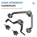 Front Upper Control Arm w/Ball Joints for Ford Explorer 95-01, Ranger 98-01, Mazda B3000 98-07, B4000 98-09, Mercury Mountaineer 97-00, (Only 2-Piece Design w/Torsion Bar), Suspension Kit 4pc Set