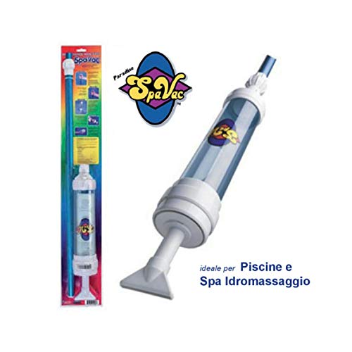 Paradise VAC Manual Vacuum Cleaner Ideal for Small Swimming Pools and Spa Rigid or Inflatable Hydromassage (Teuco, Jacuzzi, Intex,Bestway, etc.) - Immediate Shipping