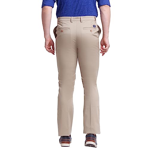 Image of Parx Men's Regular Fit Cotton Casual Pant (XMTZ03357K8 Black)