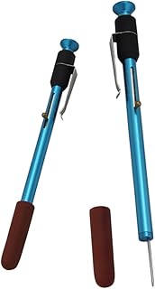 Zerodeko 2 Unidades De Medidor De Profundidad De La Banda De Rodadura Para Pastillas De Freno De Acero De Aleación Color Azul