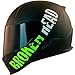 Produktbild Broken Head BeProud Motorradhelm Matt-Schwarz & Grün - Integralhelm Mit Schwarzem Zusatz-Visier - Größe M (57-58 cm)