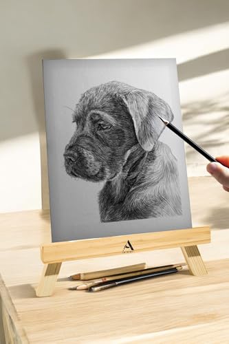 Image of Wooden Mini Easel Stand 10inch for Painting & Display Purposes, Small Handmade 10 Inch Canvas Stand for Painting, Presentations and Display Purposes (Set of 16)