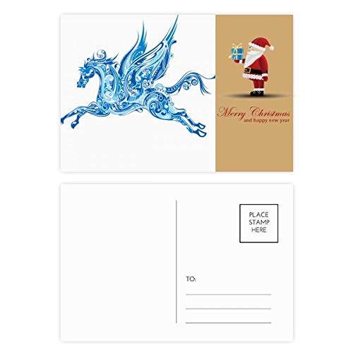 Cartes postales motif aile de cheval bleu de qualité supérieure pour collectionneurs exigeants