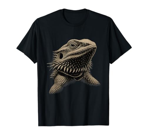 Herpetology Pogona Visage de reptile Dragon barbu T-Shirt