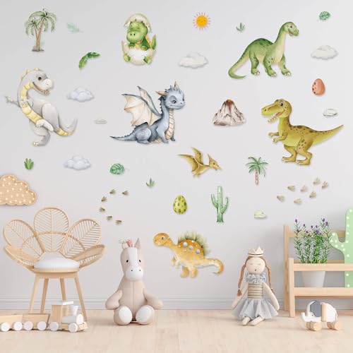 Vinilos de Dinosaurios Dayker para Paredes, Acuarela