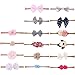 LABOTA 16PCS Neonato fascia Fasce in nylon di fiore della neonata Cerchietto elastico Accessori per capelli a fiori Bambino fascia Fasce