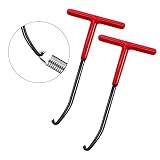 Aienxn 2PCS Motorcycle Exhaust Spring Hooks T Shaped Handle Spring Puller Tool Snowmobile Spring Pul