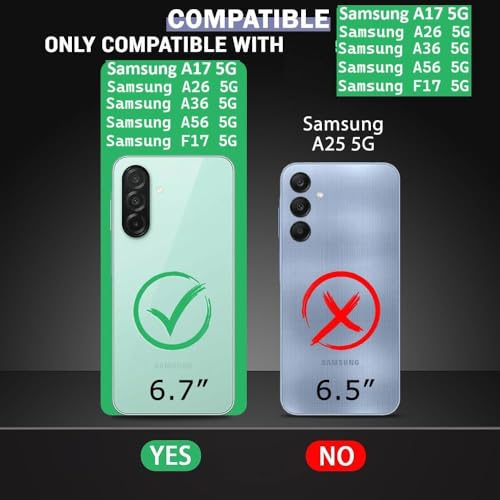 Image of COVERBLACK Soft Rubber Silicon Clear Case Back Cover Compatible for Samsung Galaxy F17 5G - Transparent