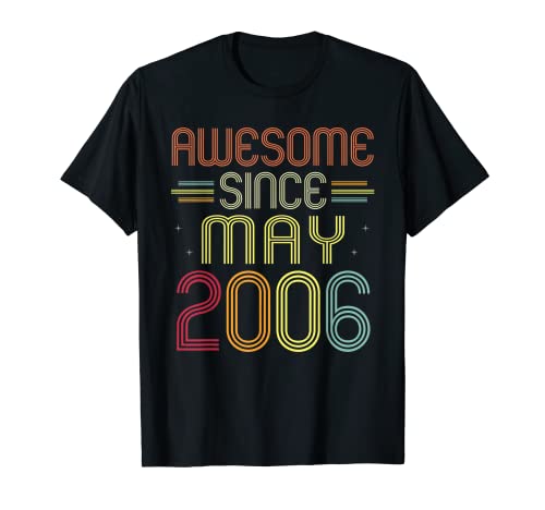 Regalos de 16 cumpleaños impresionantes desde mayo de 2006 16 años Camiseta
