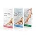 Foot peel mask exfoliates and promotes removal of the dead skin and calluses during 3-7 days