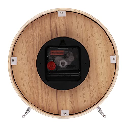 Image of Titan Wooden Kids Table Clock with Koala Cartoon Dial, Silent Sweep, Green Finish, Model T0004WA01 | 18.2 cm x 18.2 cm x 5 cm