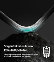 Ringke Onyx für iPhone 15 Plus Hülle, [Griffig] rutschfest Anti-Fingerabdruck Stoßfest Kratzfest Passgenau Stilvoll Handyhülle mit Präzisen Kameraausschnitten - Black – Ansicht 6