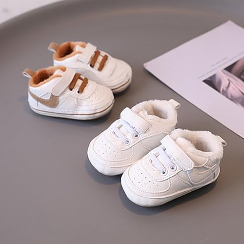 Image of Clowora Unsex Baby Shoes Boys Girls Infant Sneakers Non-Slip Soft Rubber Sole Toddler Crib First Walker Lightweight Shoes