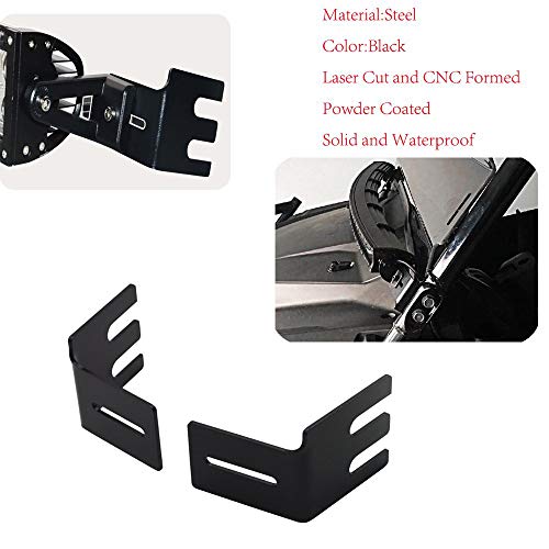 Led Light Bar W/A-Pillar Roll Bar 50" 288W Double Row Straight Led Bar Upper Over Hood Mounting Bracket Kit Compatible With Honda Pioneer 1000 700 #TOP2