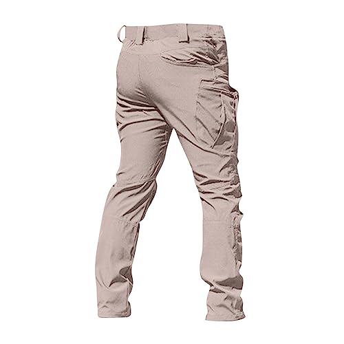 OIOLOYJM Military Cargo Pants for Men Hiking Relaxed Fit Work Waterproof Stretch Tactical Lightweight Outdoor Travel Pant