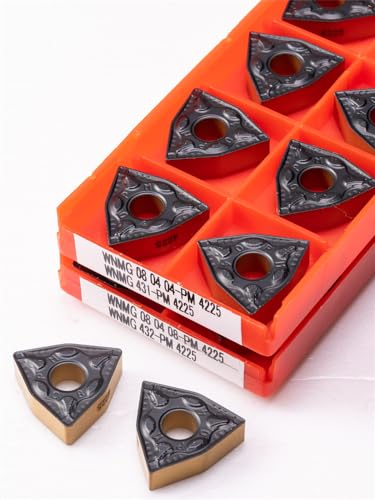 Herramientas de torno 10 pcs WNMG080404 y WNMG080408 carburo miniatura 5