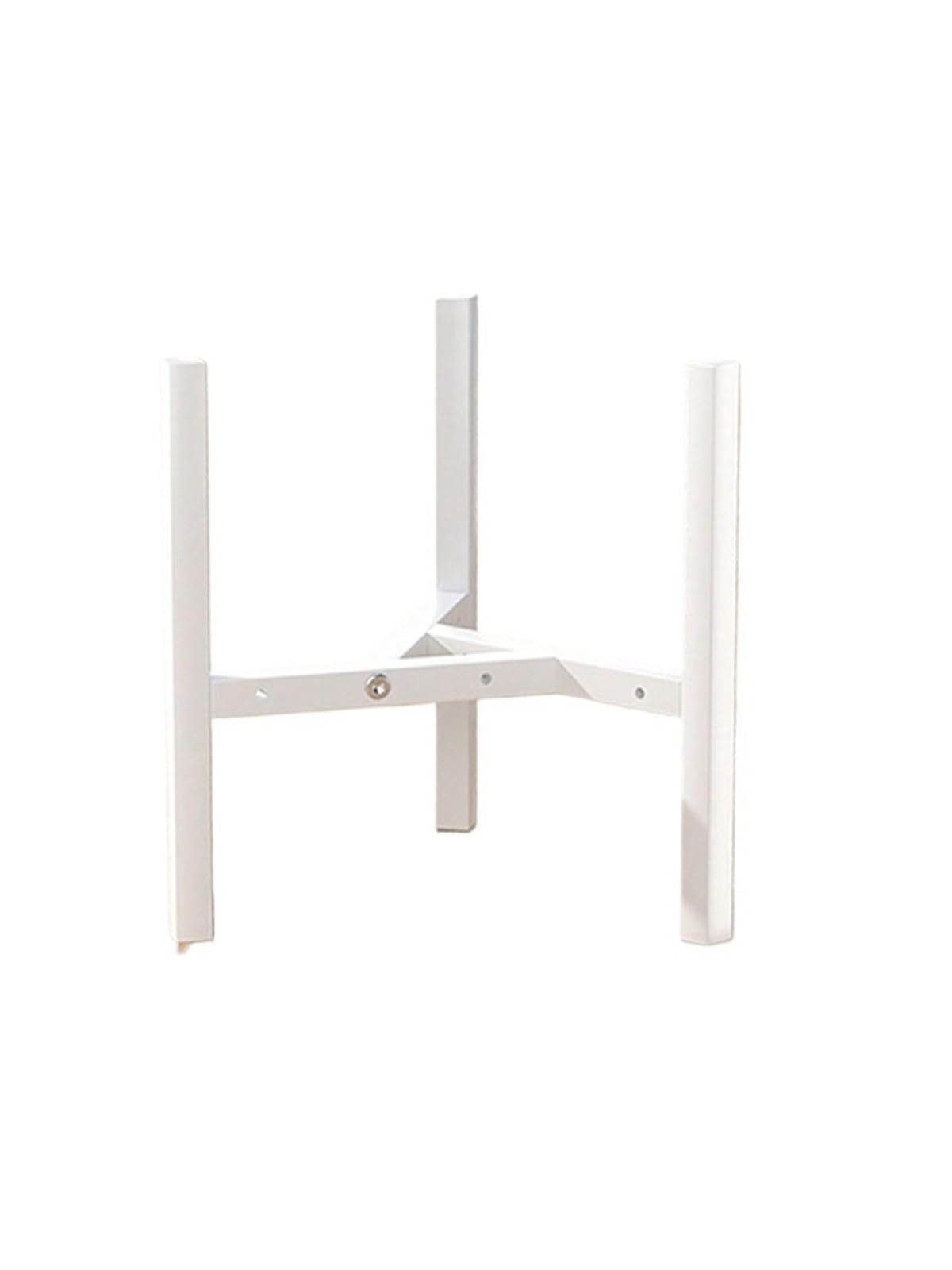 GHHZML Plant Stand Adjustable Plant Stand Fits Pot Metal Planter Easy Assembly Expandable Shelves Furniture(White 30CM)