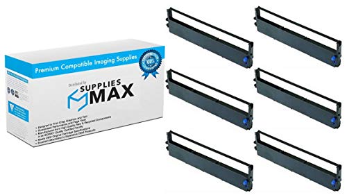 SuppliesMAX Compatible Replacement for IBM Proprinter 4201/4721/4722/4732/II/III Black Printer Ribbons (6/PK) (6328829)