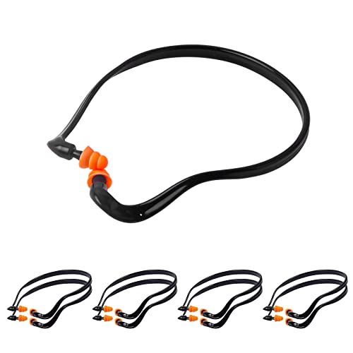 Banded Silicone Ear Plugs, 8 Pairs