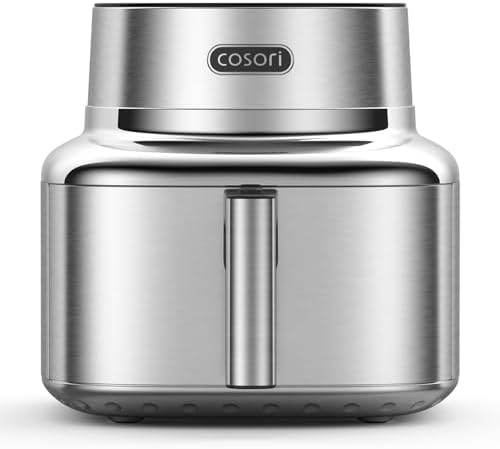 COSORI ICONIC Airfryer, 96% acier inoxydable, revêtement céramiqu...