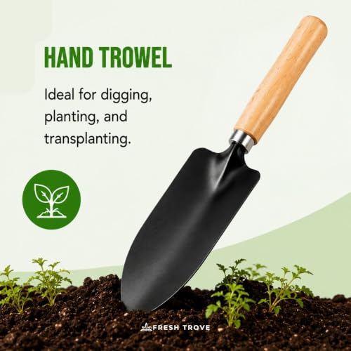 Image of 7-Piece Gardening Tool Kit | Trowel, Hand Fork, Cultivator and Weeder, Gardening Glove, Water Spray Gun and Hand Pruner | Gardening Tools Set for Home Gardens