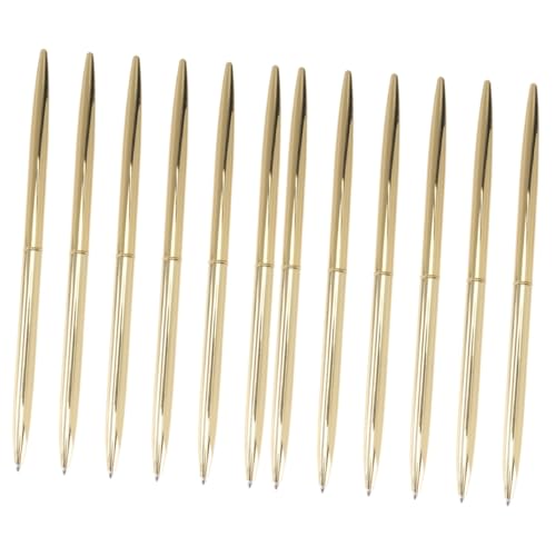 Stylos à bille en métal avec finition soignée et encre noire intense lot de 2