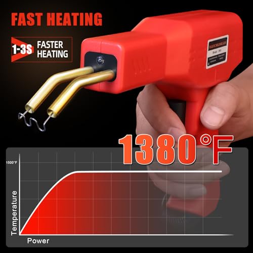 atols plastic welder 1000pcs staples plastic welding kit hot stapler kit plastic welder gun kit car bumper repair kit plastic repair kit